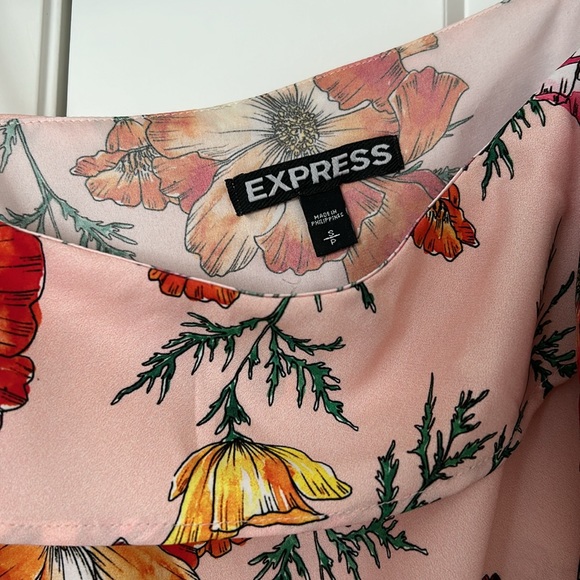 Express Floral Blouse Small - Picture 3 of 5